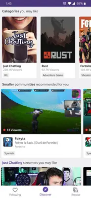 Twitch android App screenshot 3